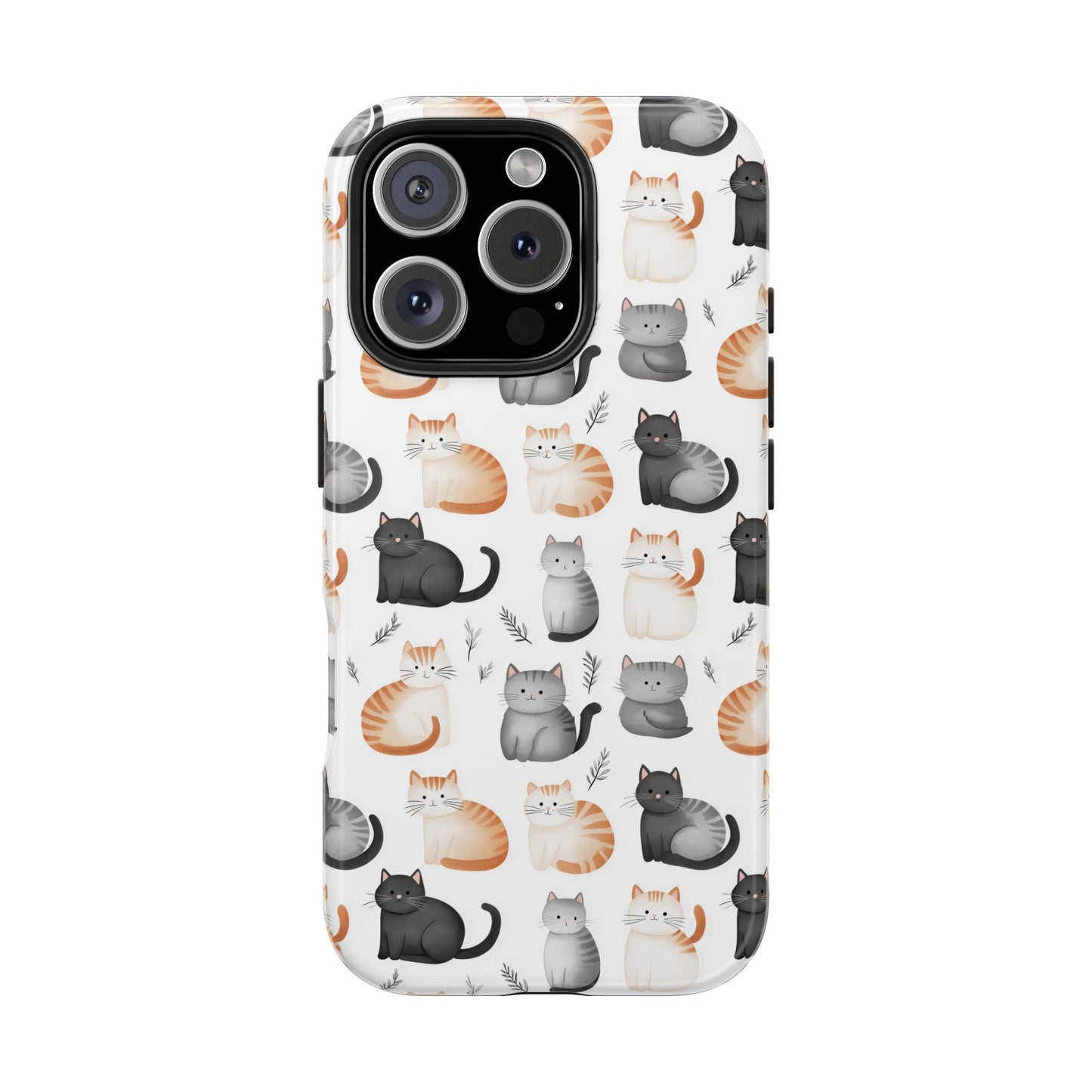 Purrfectly Cute Cat Pattern Case