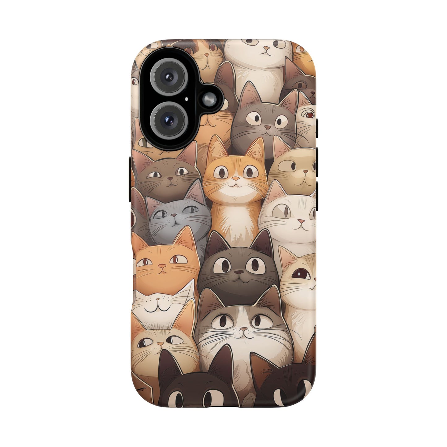 Feline Harmony - A Tapestry of Cats - Phone Case