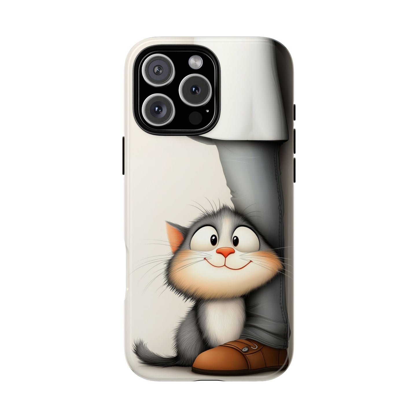 A Cute Kitten Feeling The Love. Phone Case