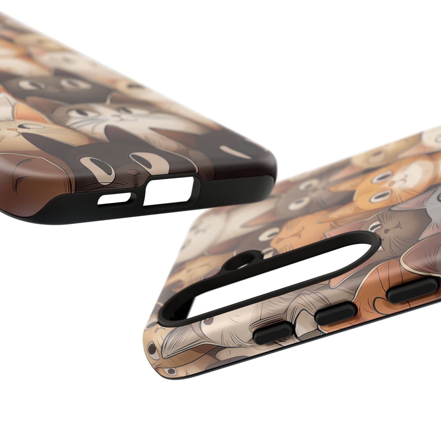 Feline Harmony - A Tapestry of Cats - Phone Case
