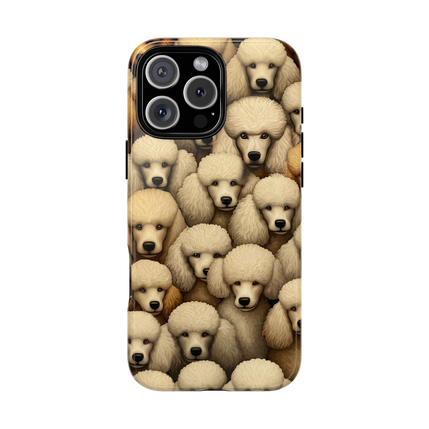 Poodle iPhone Case Cream & Apricot Poodles Dog Phone Case