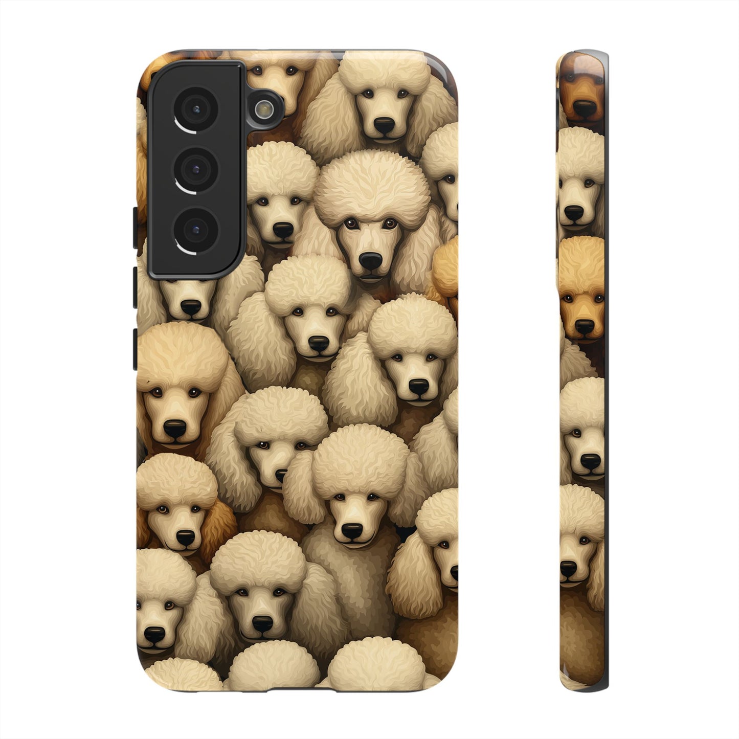 Poodle iPhone Case Cream & Apricot Poodles Dog Phone Case