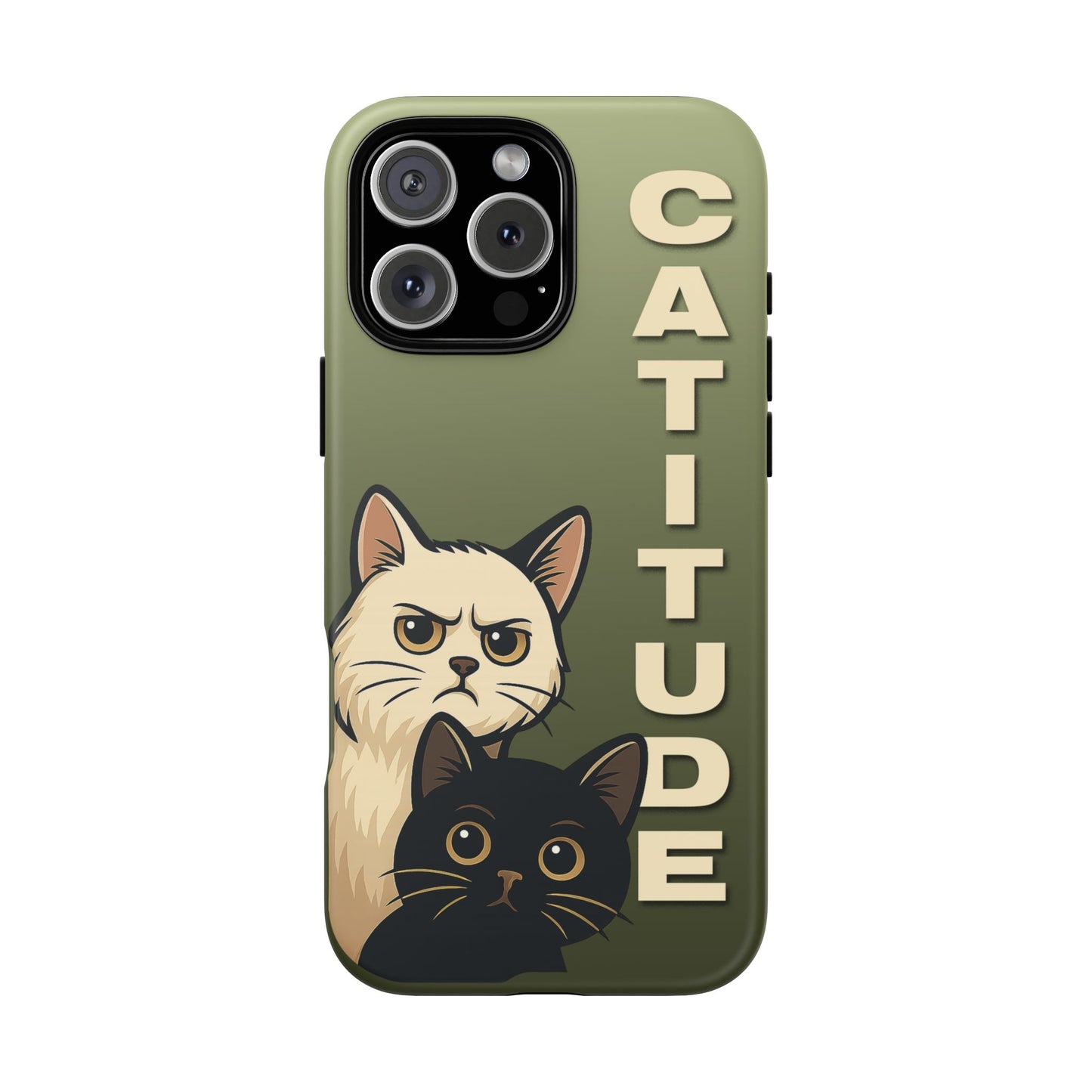 Catitude Angry Cat & Kitten Phone Case