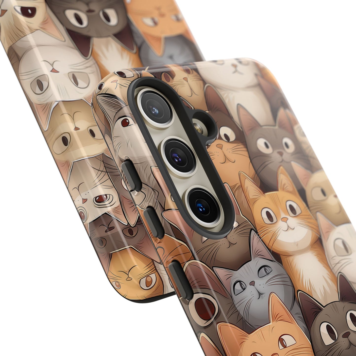 Feline Harmony - A Tapestry of Cats - Phone Case