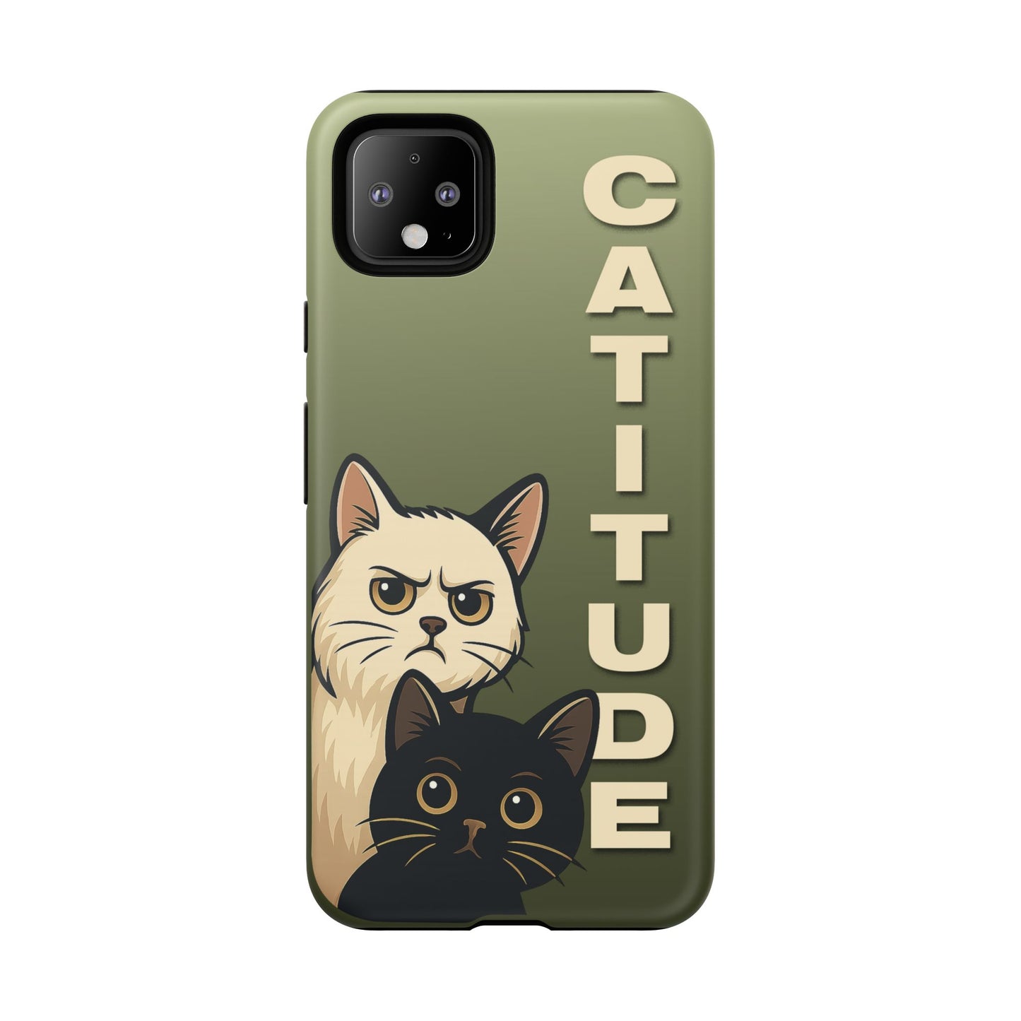 Catitude Angry Cat & Kitten Phone Case