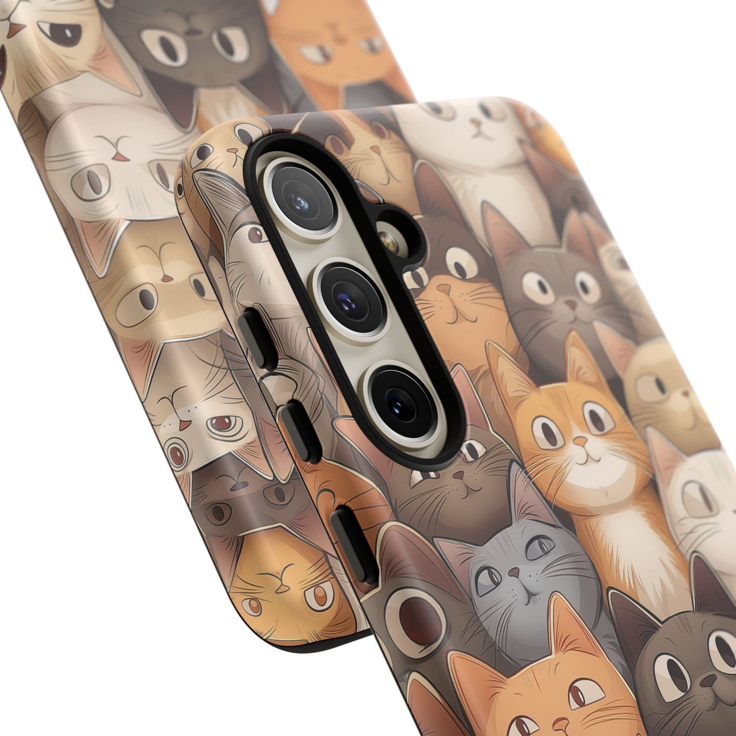 Feline Harmony - A Tapestry of Cats - Phone Case