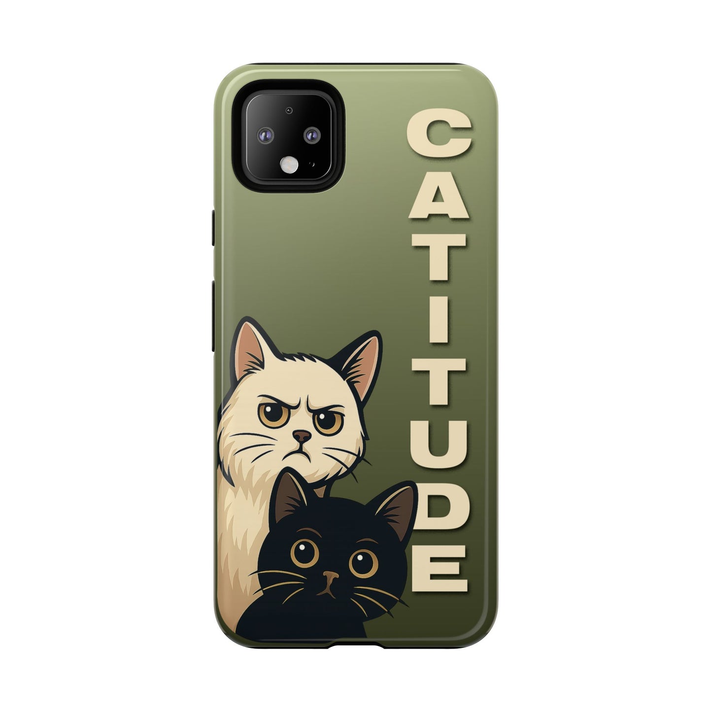 Catitude Angry Cat & Kitten Phone Case
