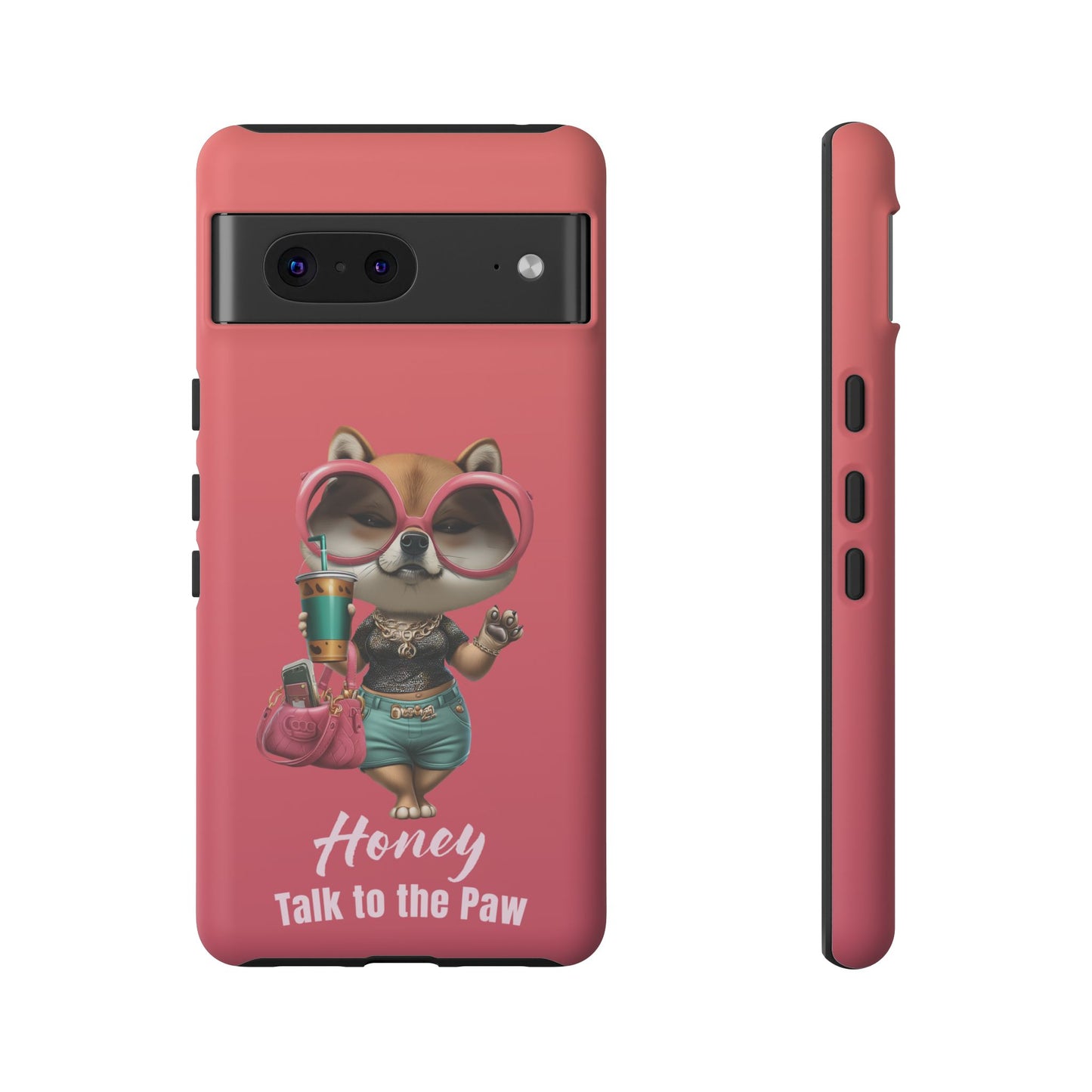 Honey Talk to the Paw Shiba Inu Phone Case Glam Dog Attitude Design
