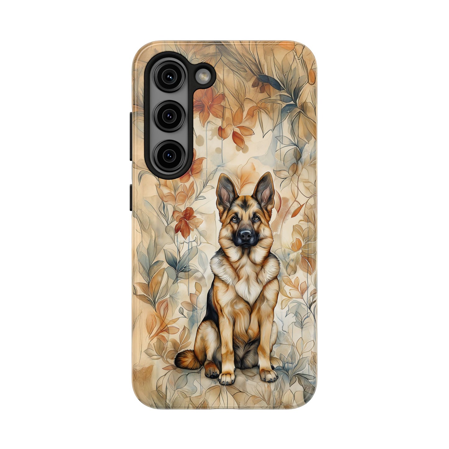 German Shepherd Watercolor Design