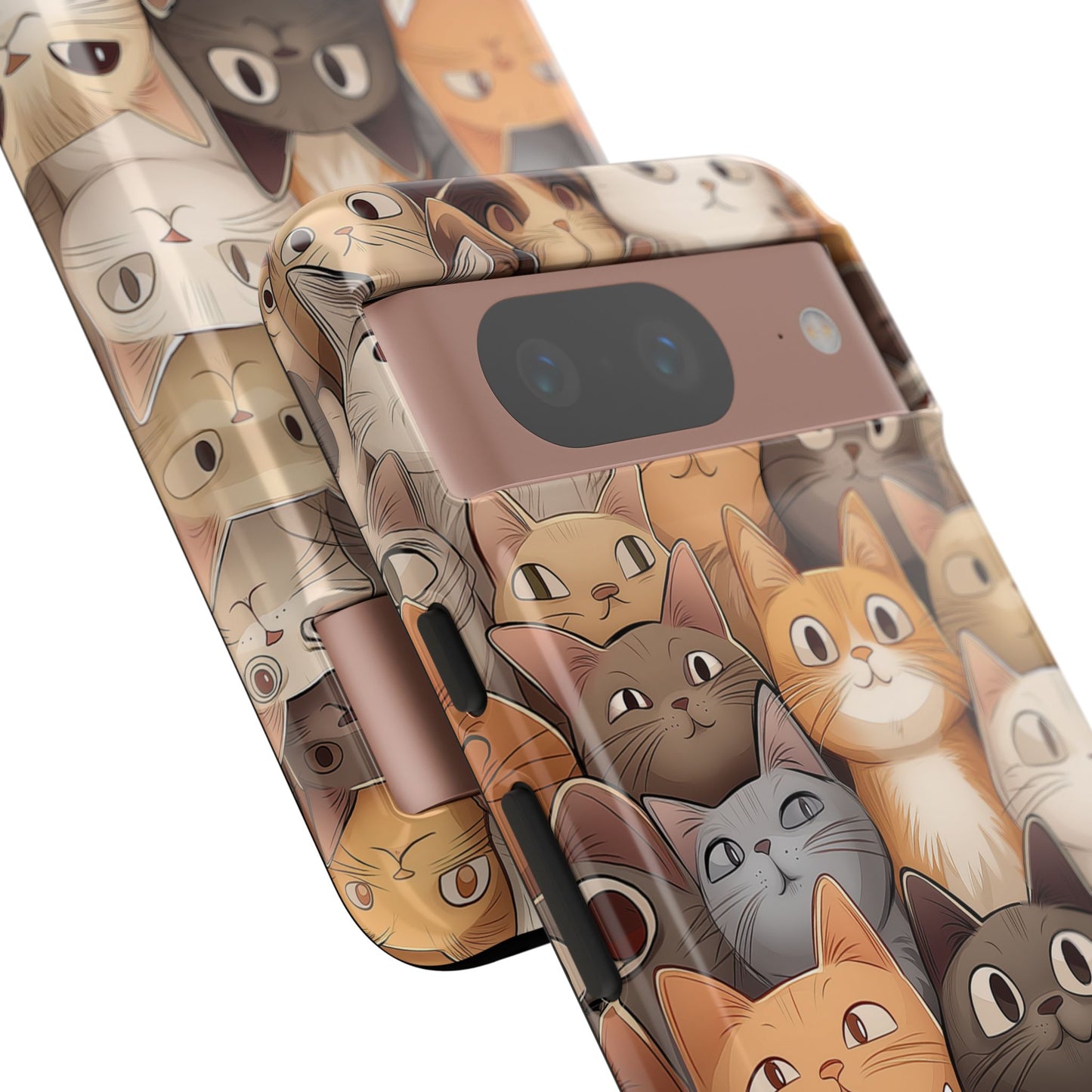 Feline Harmony - A Tapestry of Cats - Phone Case
