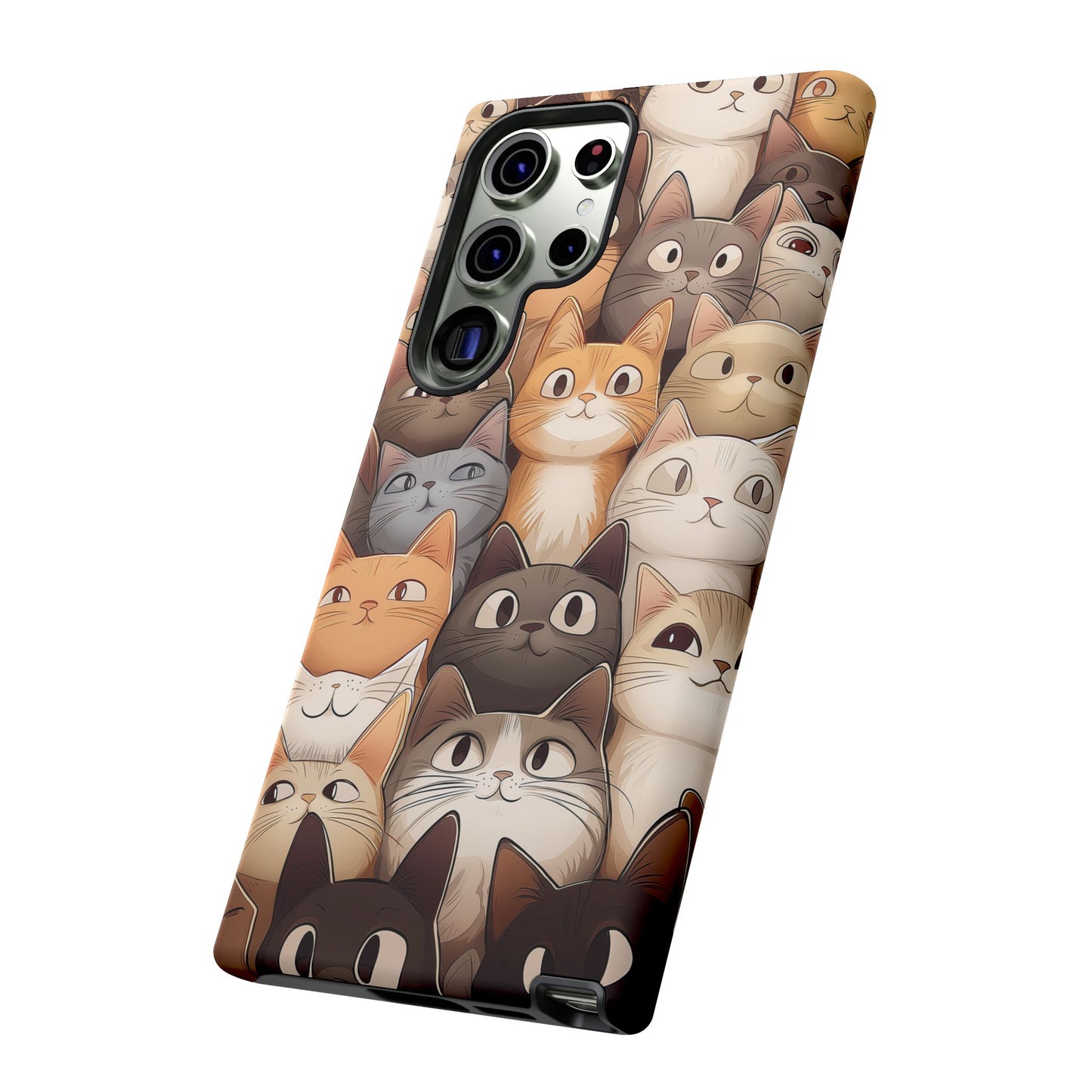 Feline Harmony - A Tapestry of Cats - Phone Case
