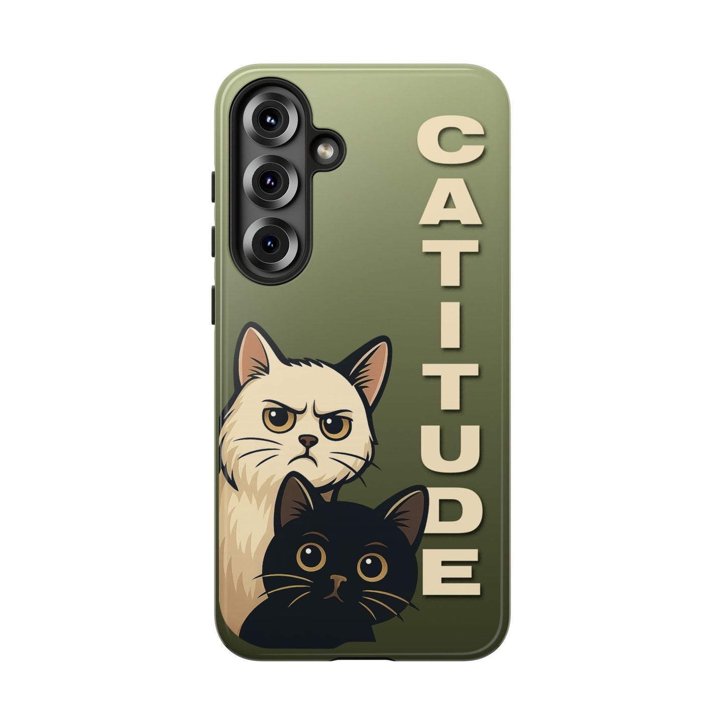 Catitude Angry Cat & Kitten Phone Case