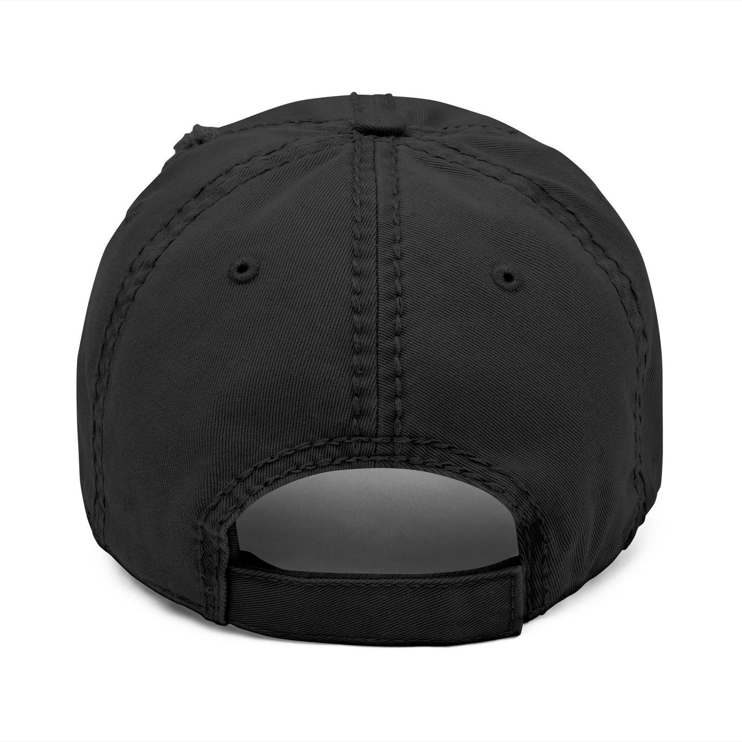 Embroidered Yellowjackets Distressed Cap – Script Logo Vintage Dad Hat
