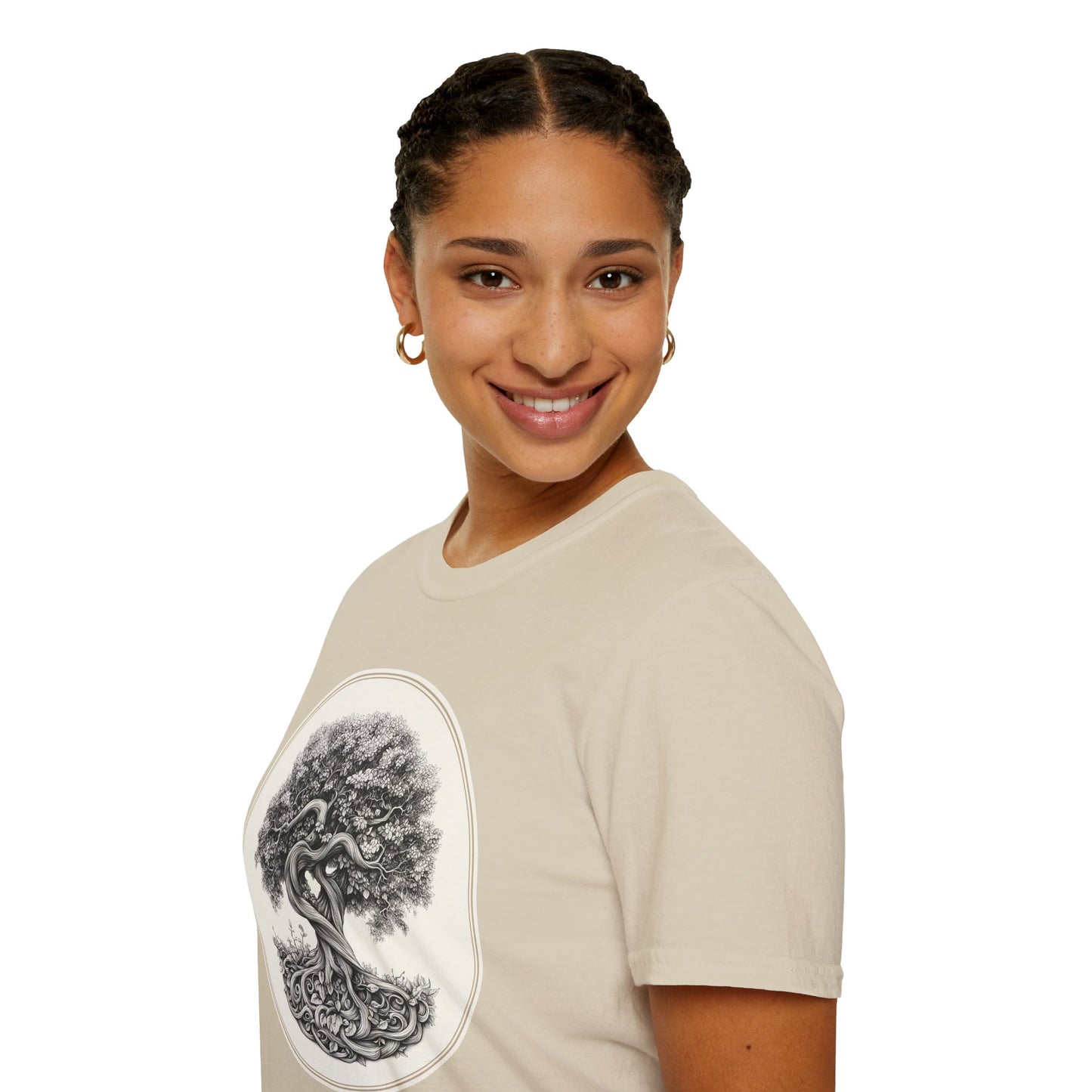 Tree of Unity Unisex Softstyle T-Shirt For Nature Lovers