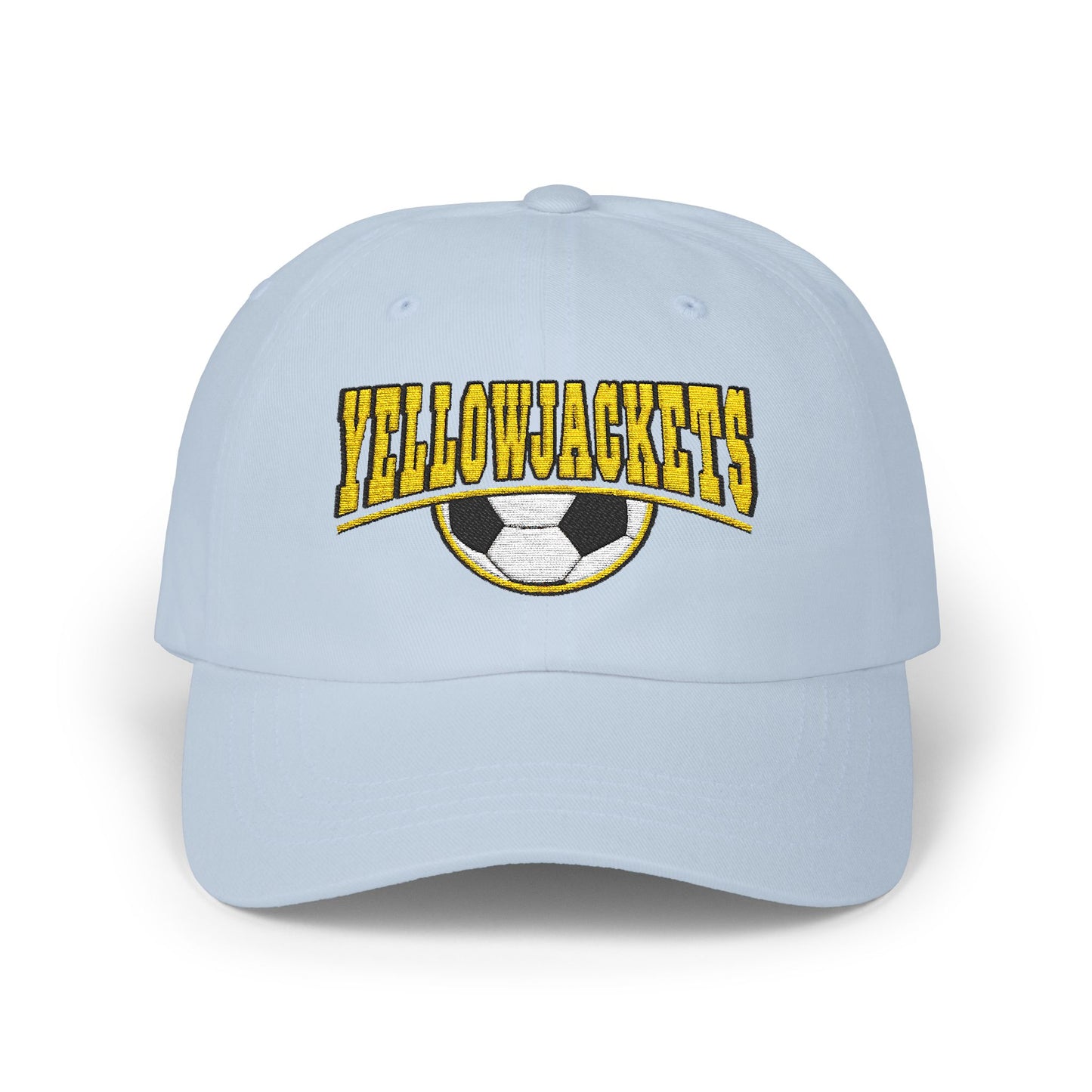 Embroidered Yellowjackets Soccer Hat – Varsity Style Embroidered Cap
