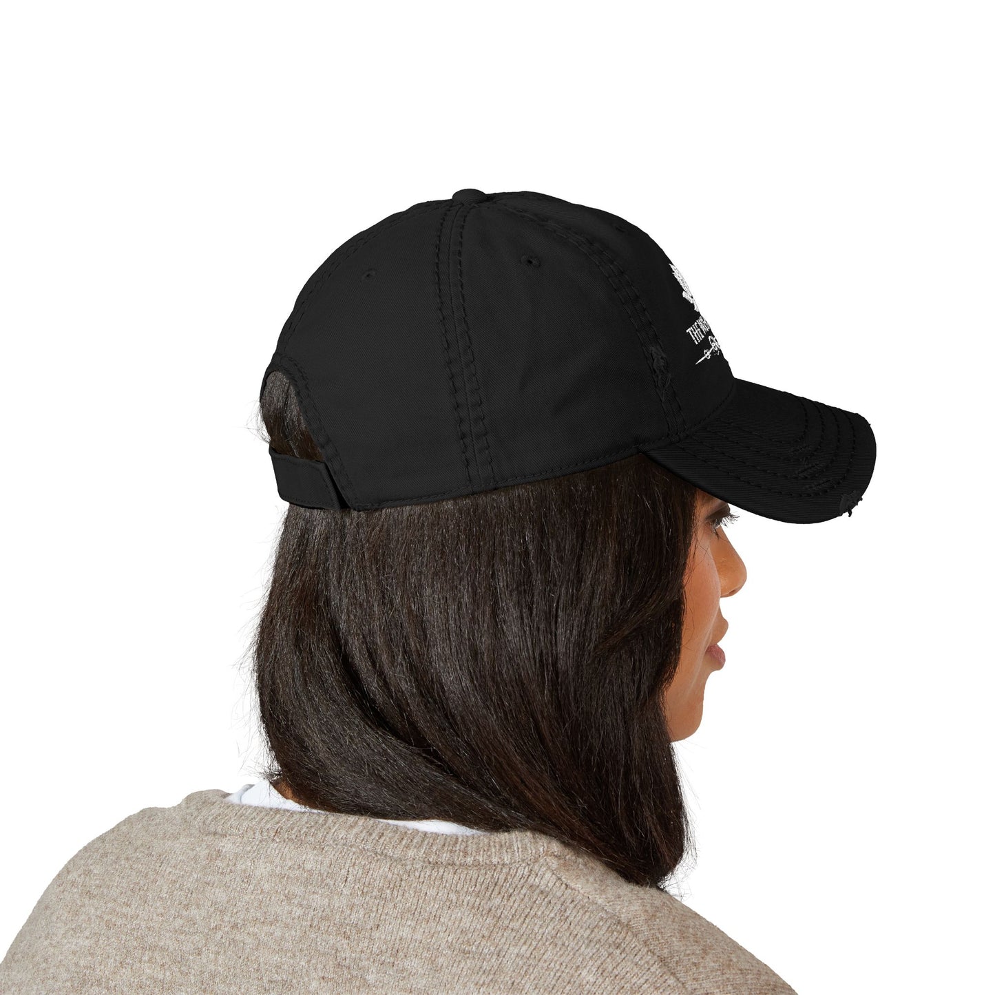 Embroidered Baseball Cap The White Lotus Distressed Beach Resort Apparel