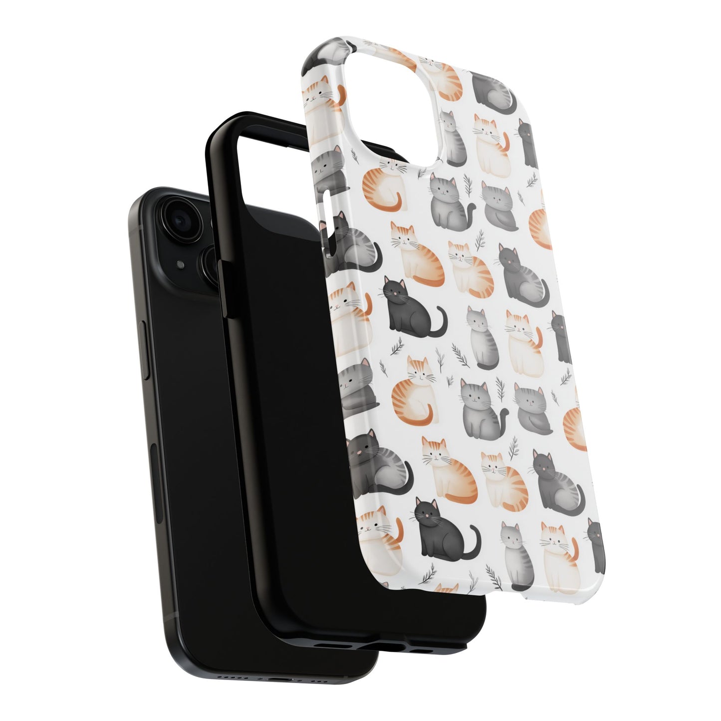 Purrfectly Cute Cat Pattern Case