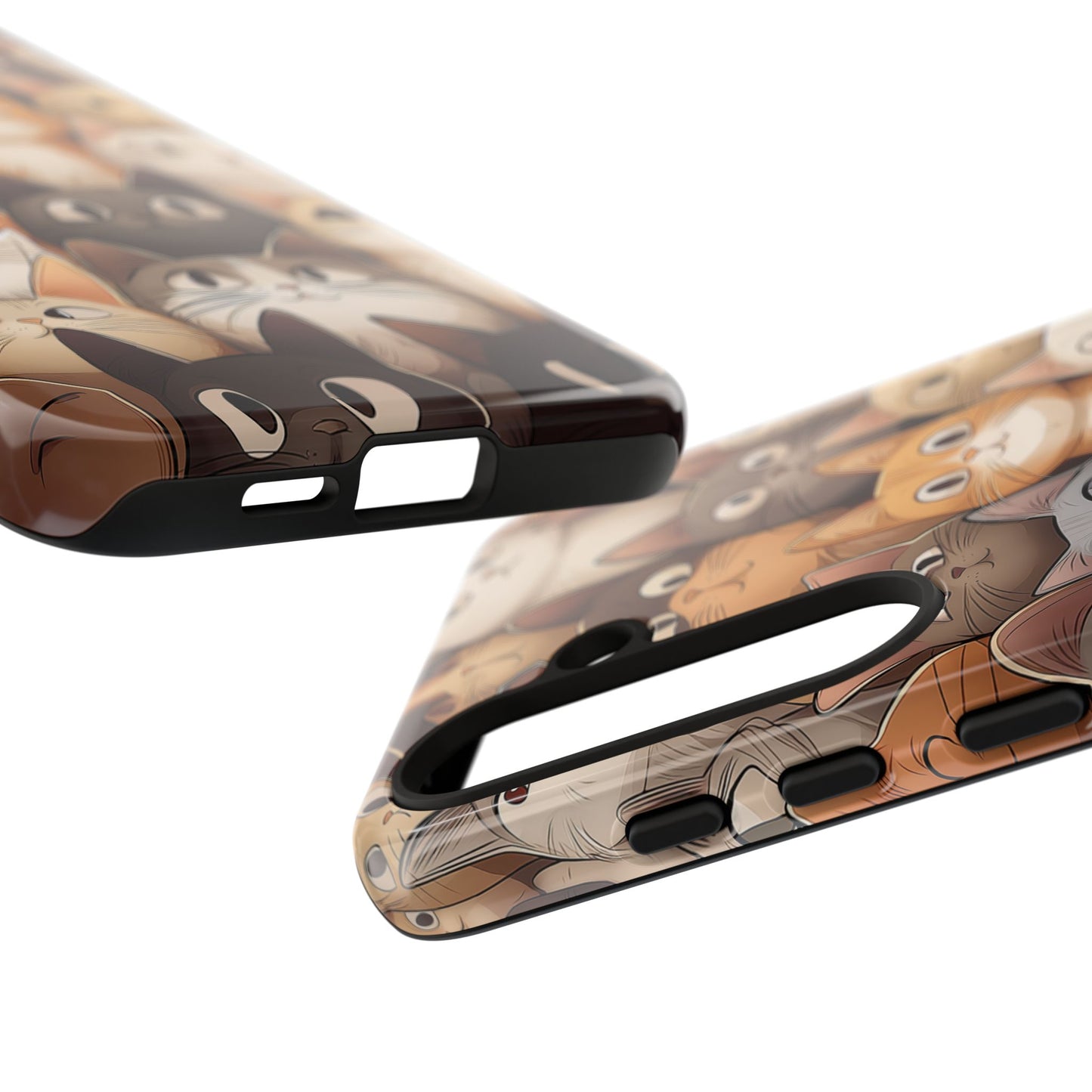 Feline Harmony - A Tapestry of Cats - Phone Case