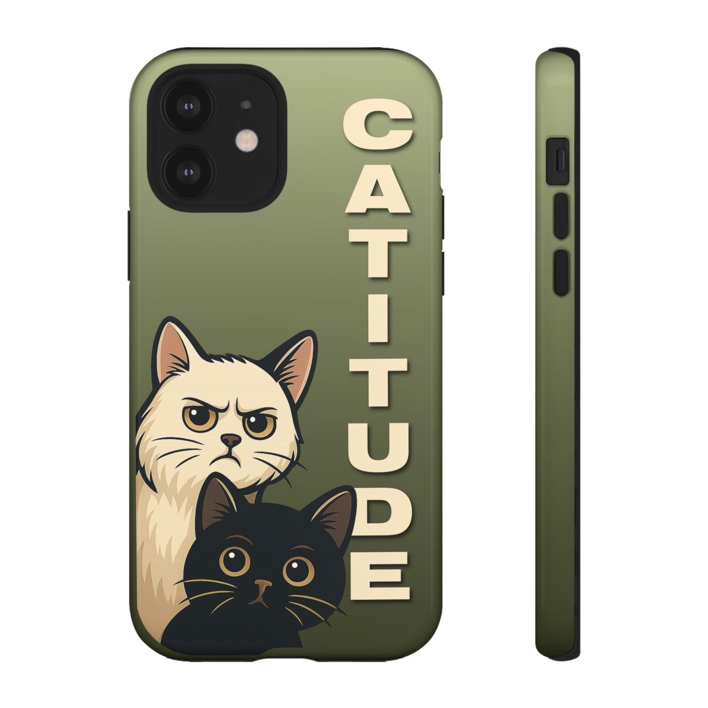 Catitude Angry Cat & Kitten Phone Case