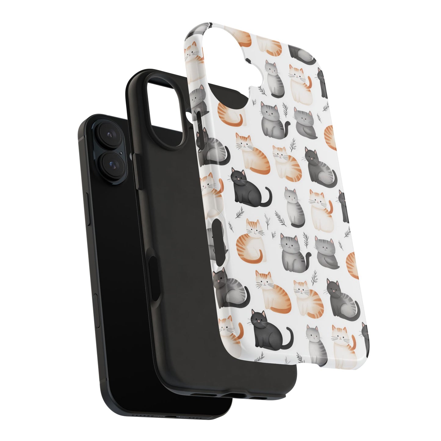 Purrfectly Cute Cat Pattern Case