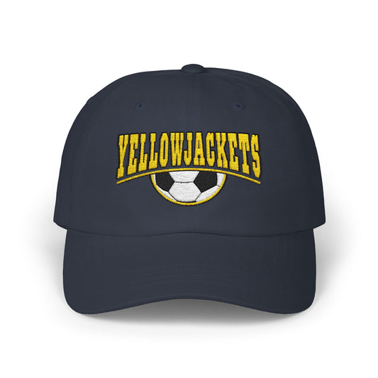 Embroidered Yellowjackets Soccer Hat – Varsity Style Embroidered Cap