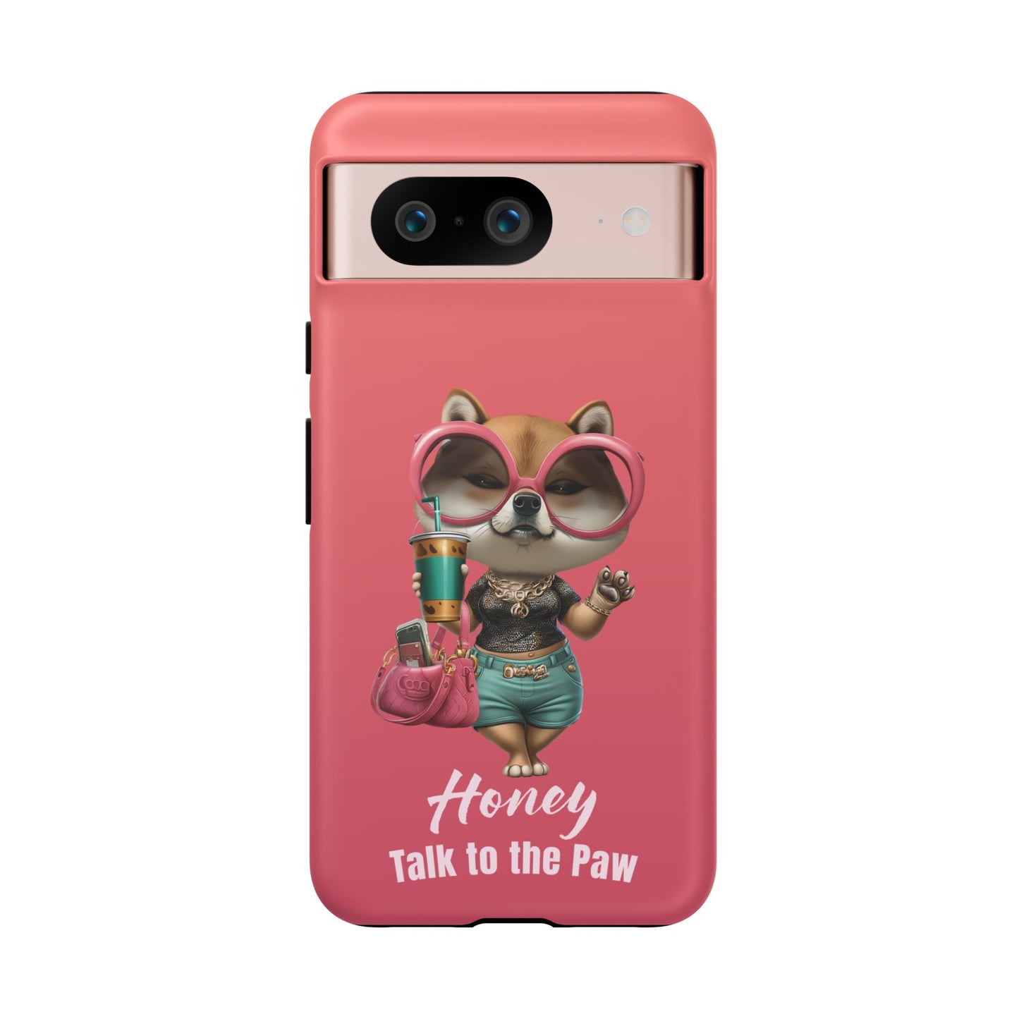 Honey Talk to the Paw Shiba Inu Phone Case Glam Dog Attitude Design