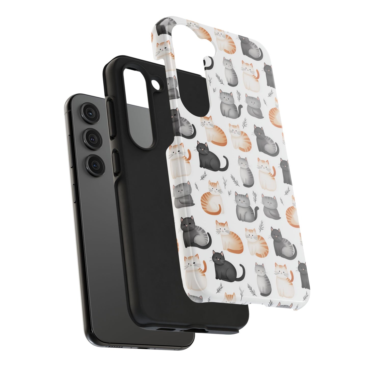 Purrfectly Cute Cat Pattern Case