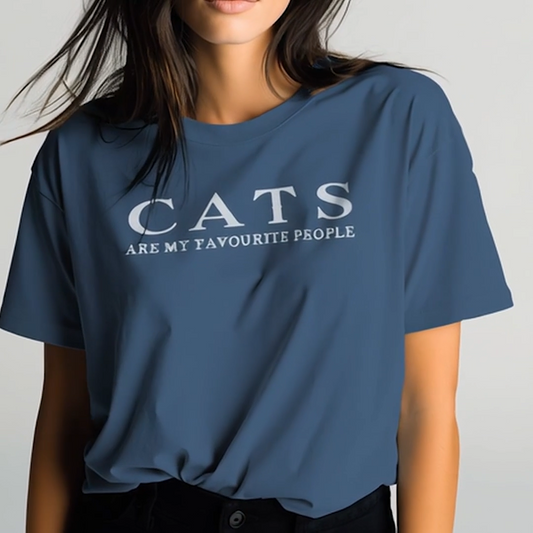 Cats Are My Favourite People T-Shirt