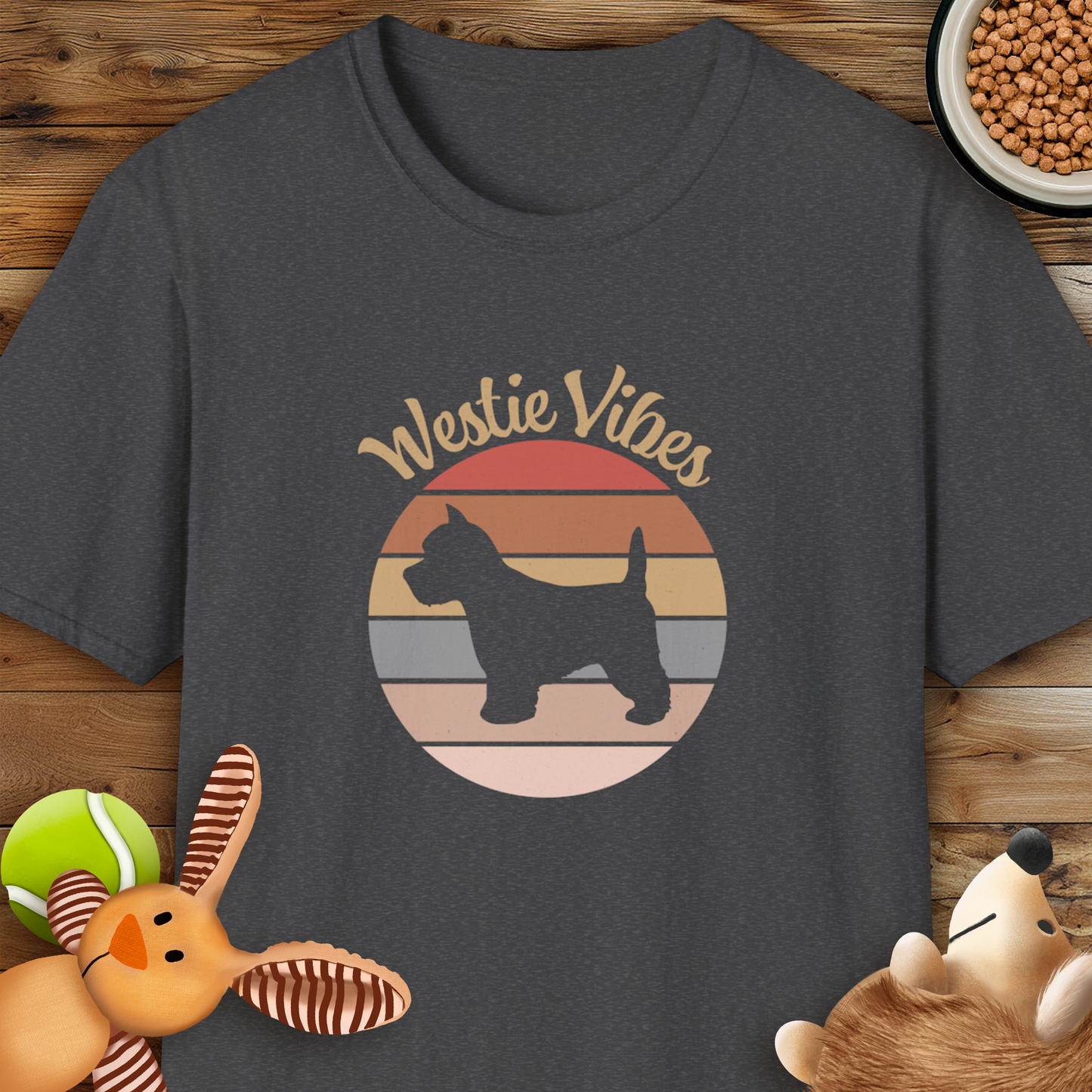 Westie Vibes, Retro Style T Shirt