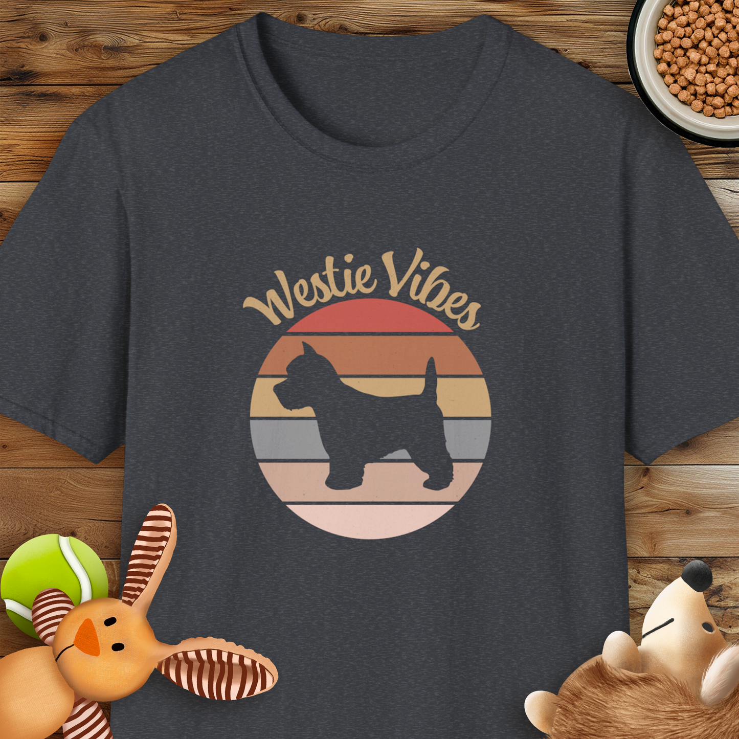 Westie Vibes, Retro Style T Shirt