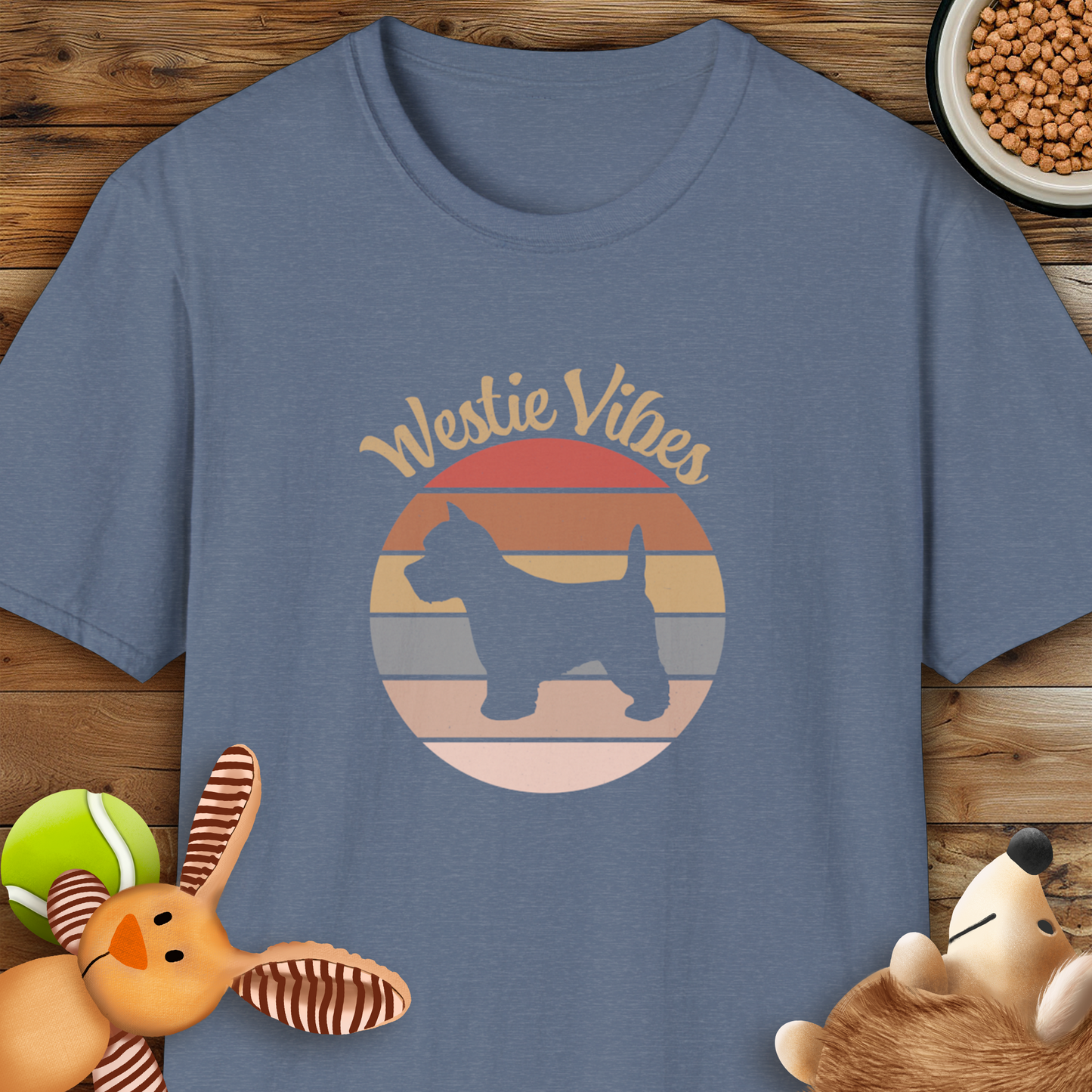 Westie Vibes, Retro Style T Shirt