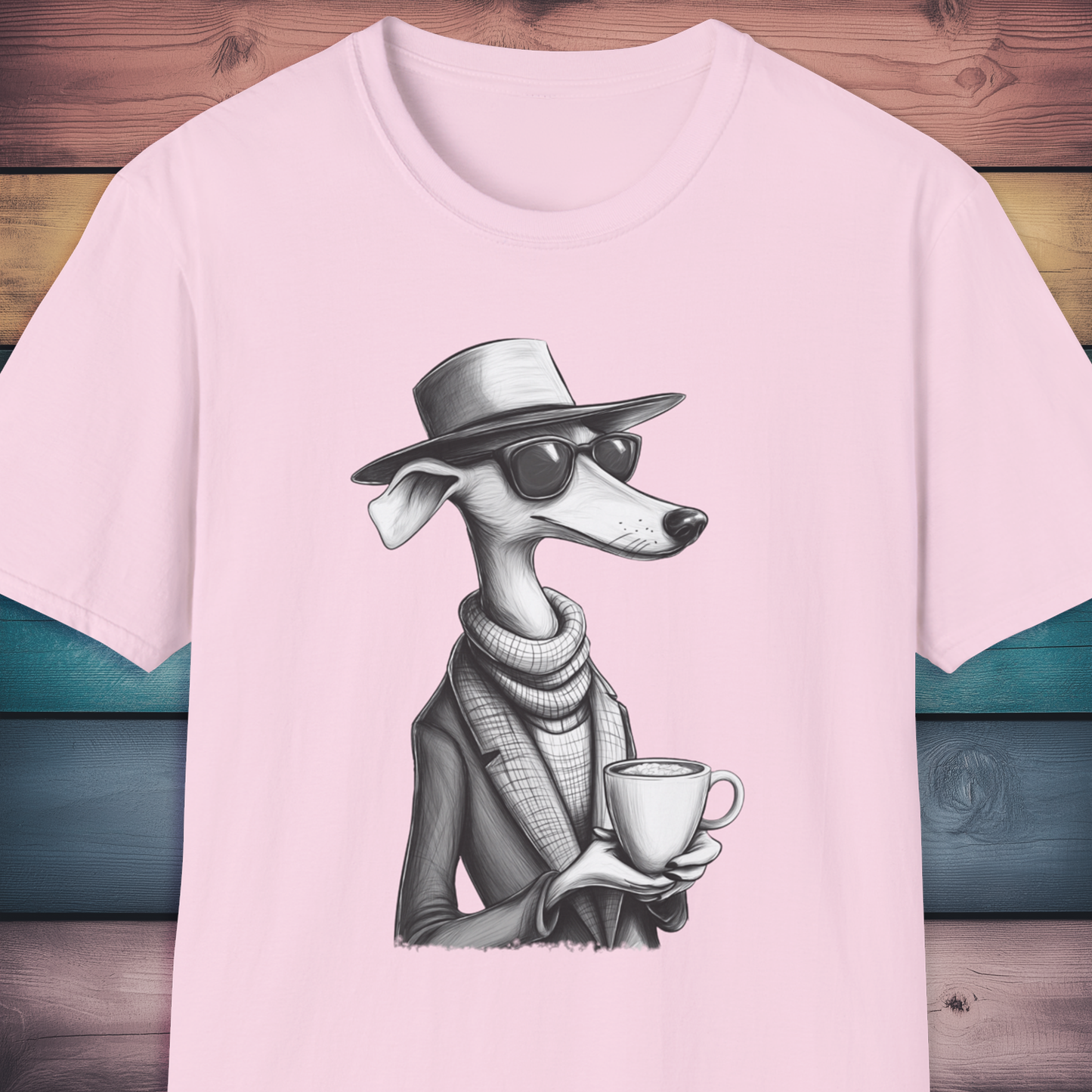 Chic Whippet Coffee Lover T Shirt