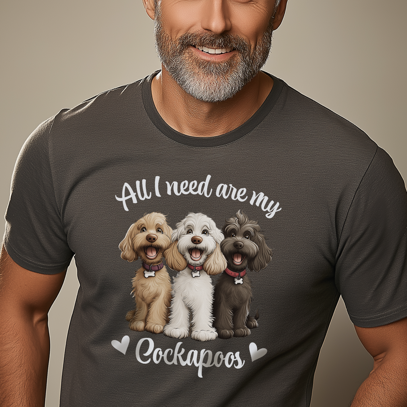 Cockapoo T-Shirt, 'All I need are my Cockapoos'