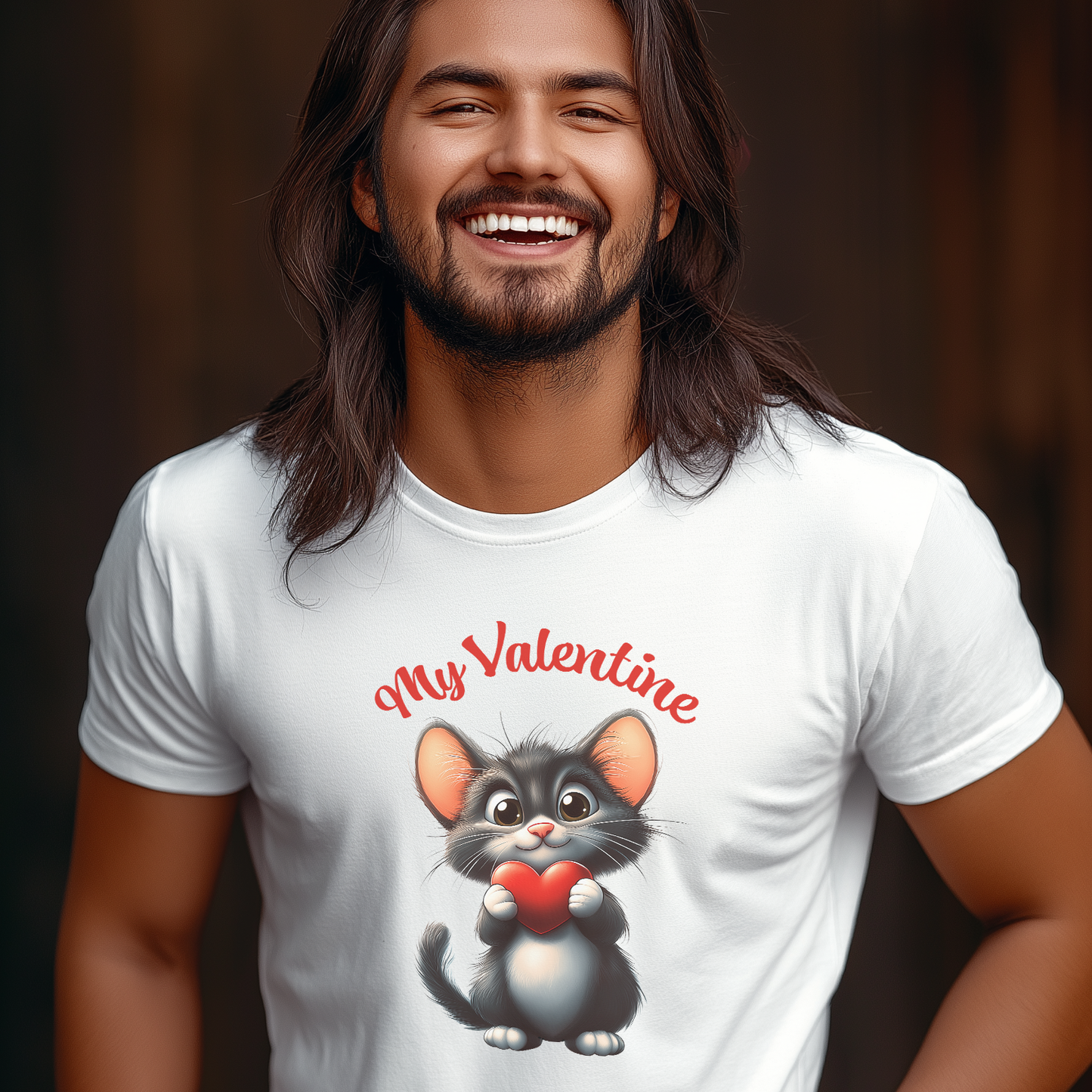 My Valentine T-Shirt, Valentine's Day Pussy Cat