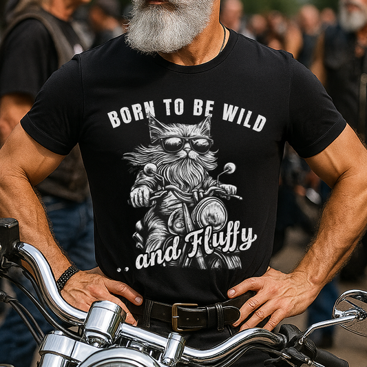 Born to Be Wild and Fluffy Cat Biker