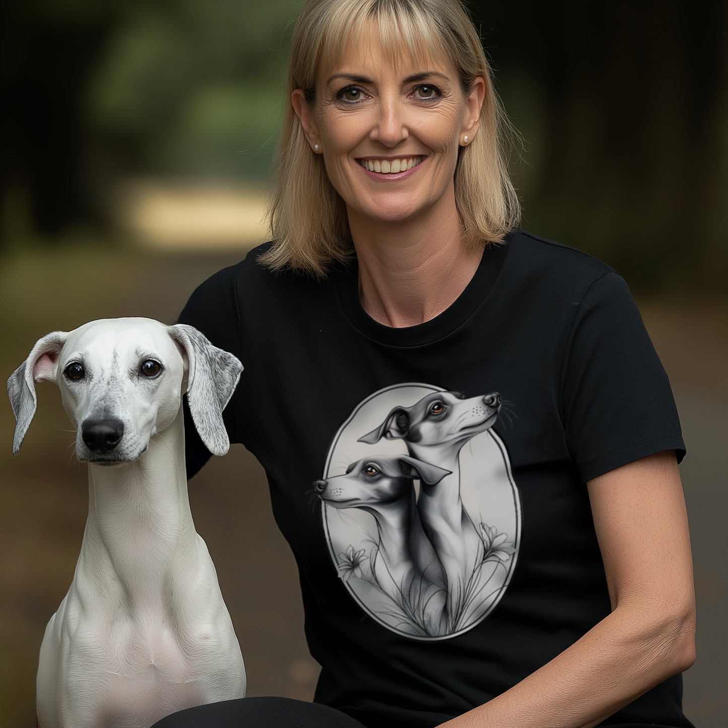Whippet Elegance T Shirt
