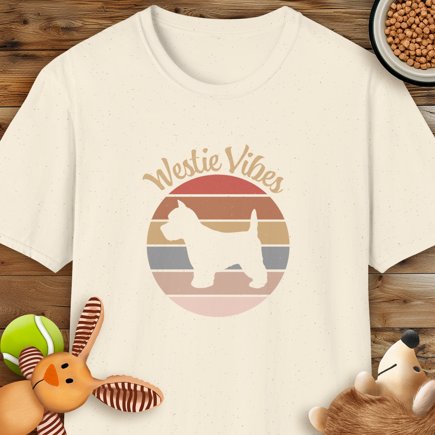 Westie Vibes, Retro Style T Shirt