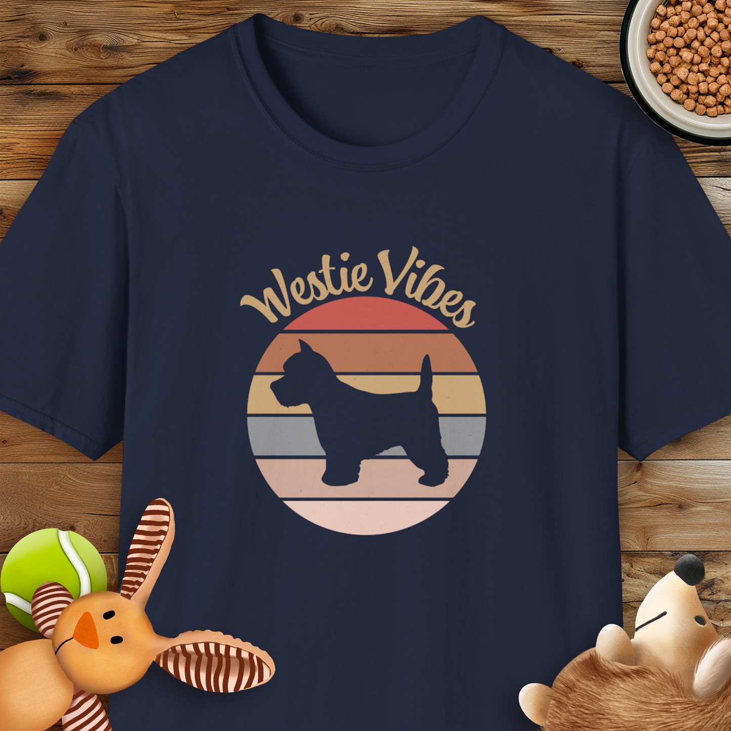 Westie Vibes, Retro Style T Shirt