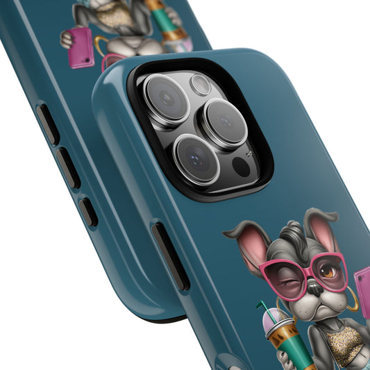 Too Glam to Give a Damn Frenchie Phone Case Sassy Dog Design