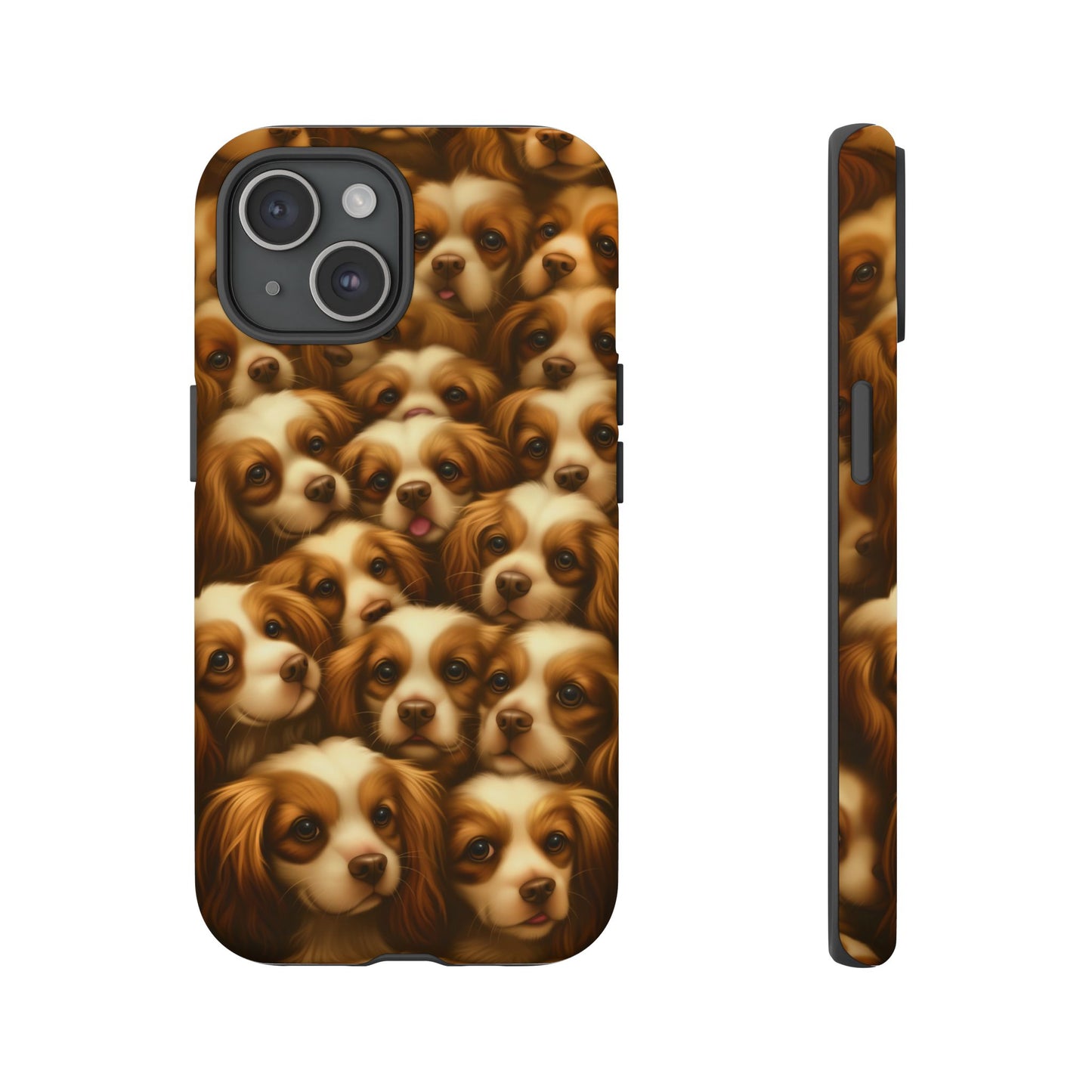 Cavalier King Charles Spaniel Phone Case – Elegant Dog Illustration