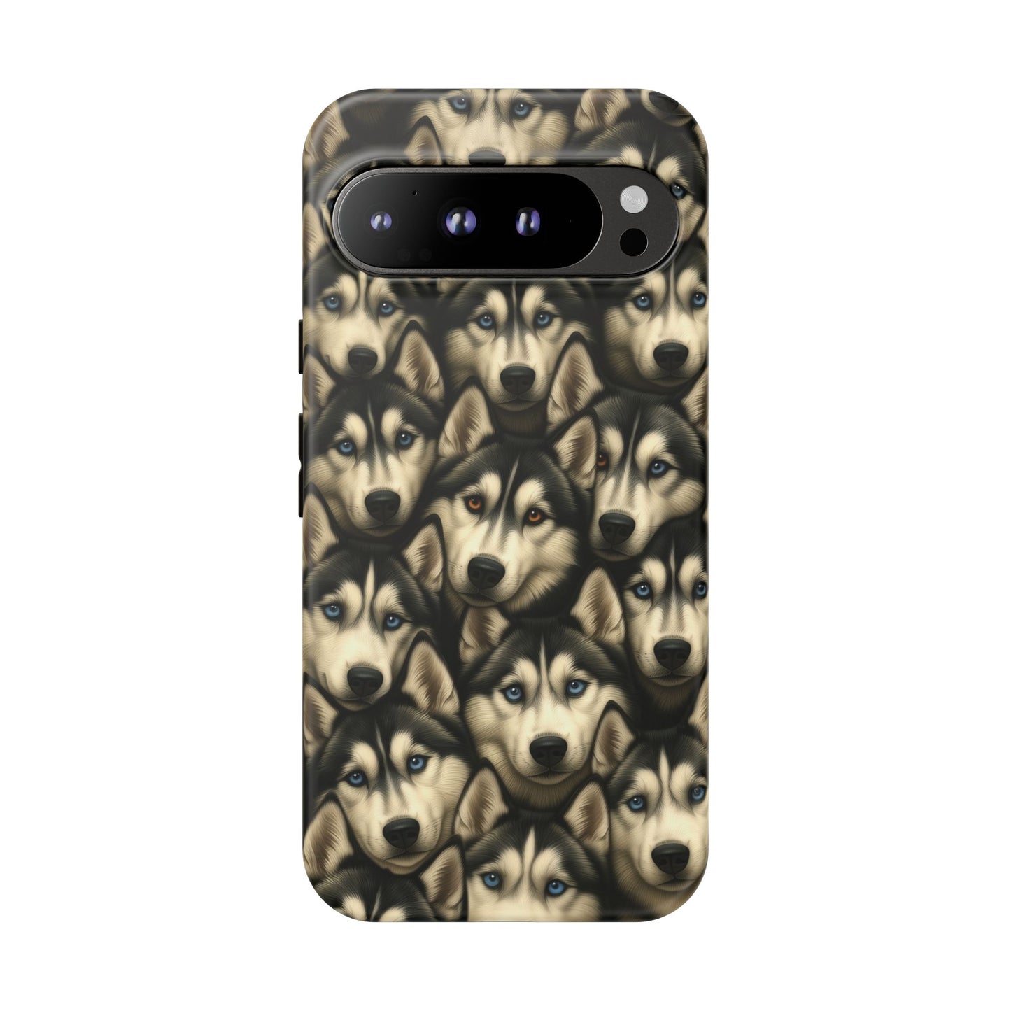 Siberian Husky Phone Case – Striking Blue-Eyed Dog Design