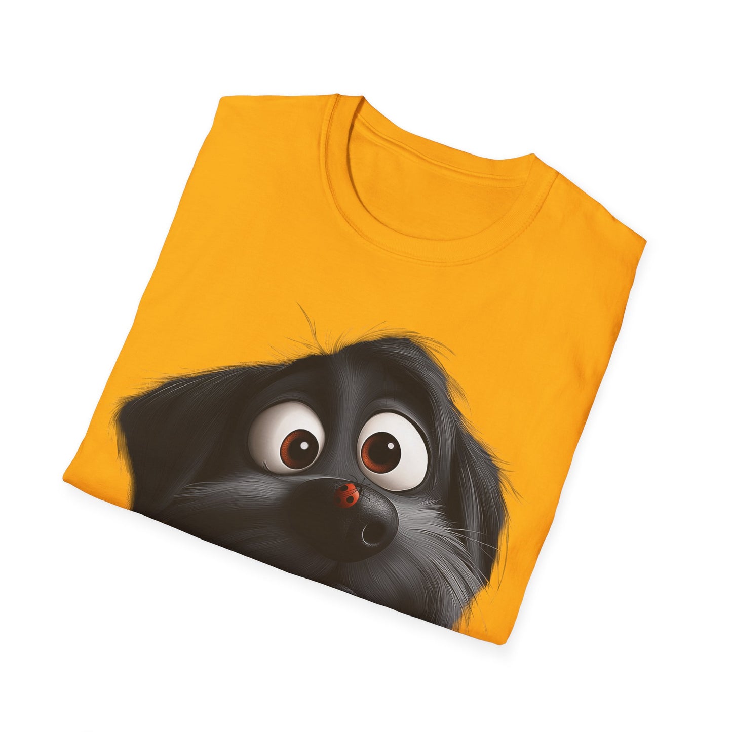 Black Dog and Ladybug T-Shirt