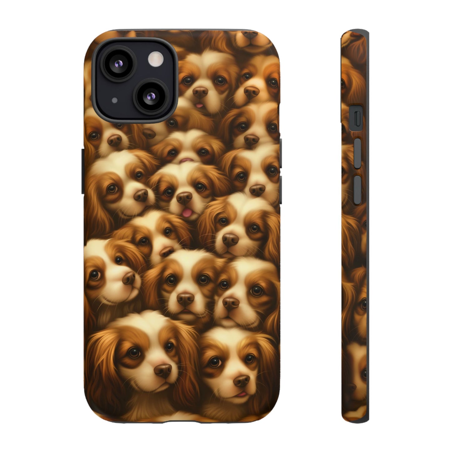 Cavalier King Charles Spaniel Phone Case – Elegant Dog Illustration