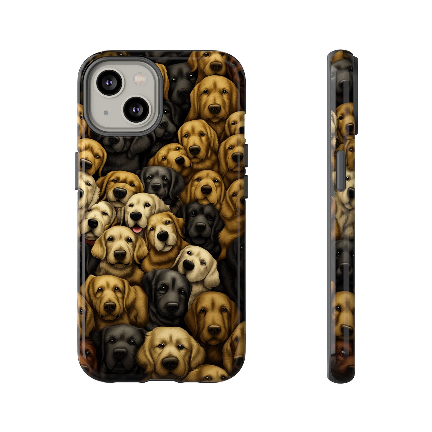 Retriever Pack Phone Case - Golden & Labrador Dog Lover Gift