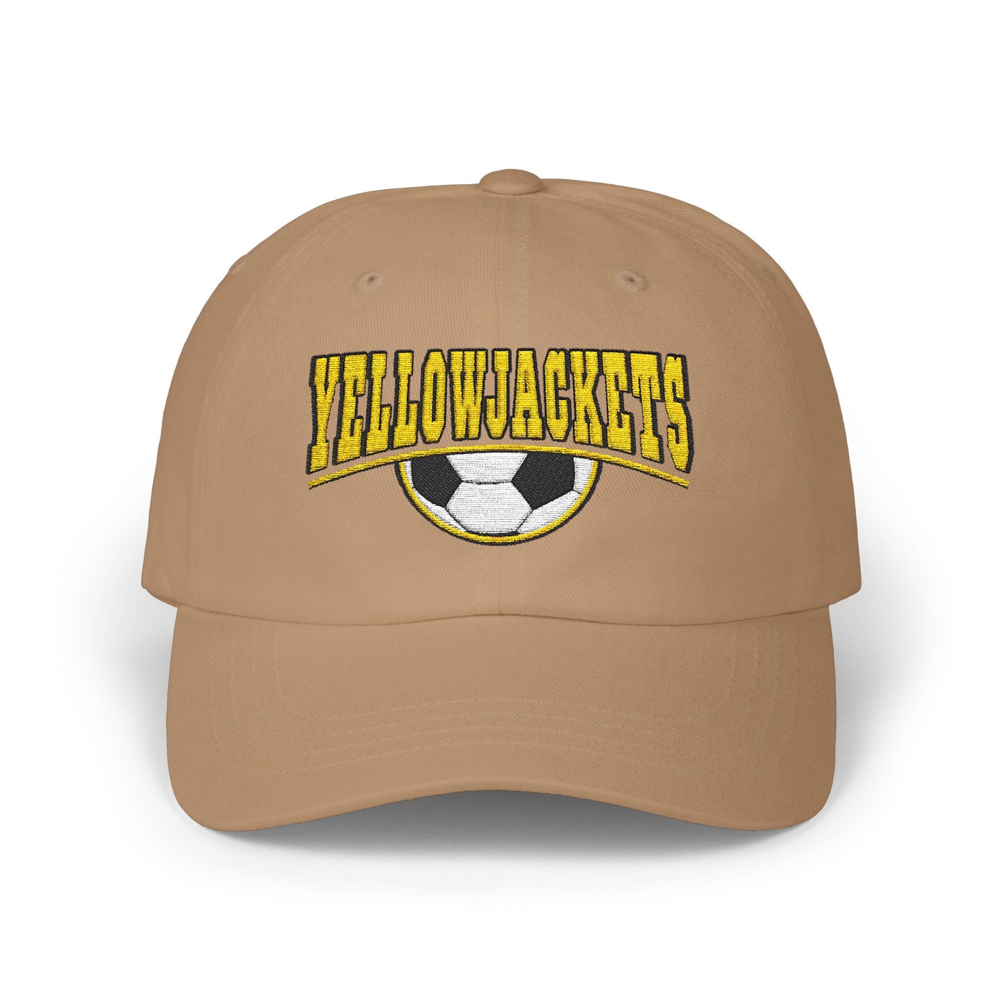 Embroidered Yellowjackets Soccer Hat – Varsity Style Embroidered Cap