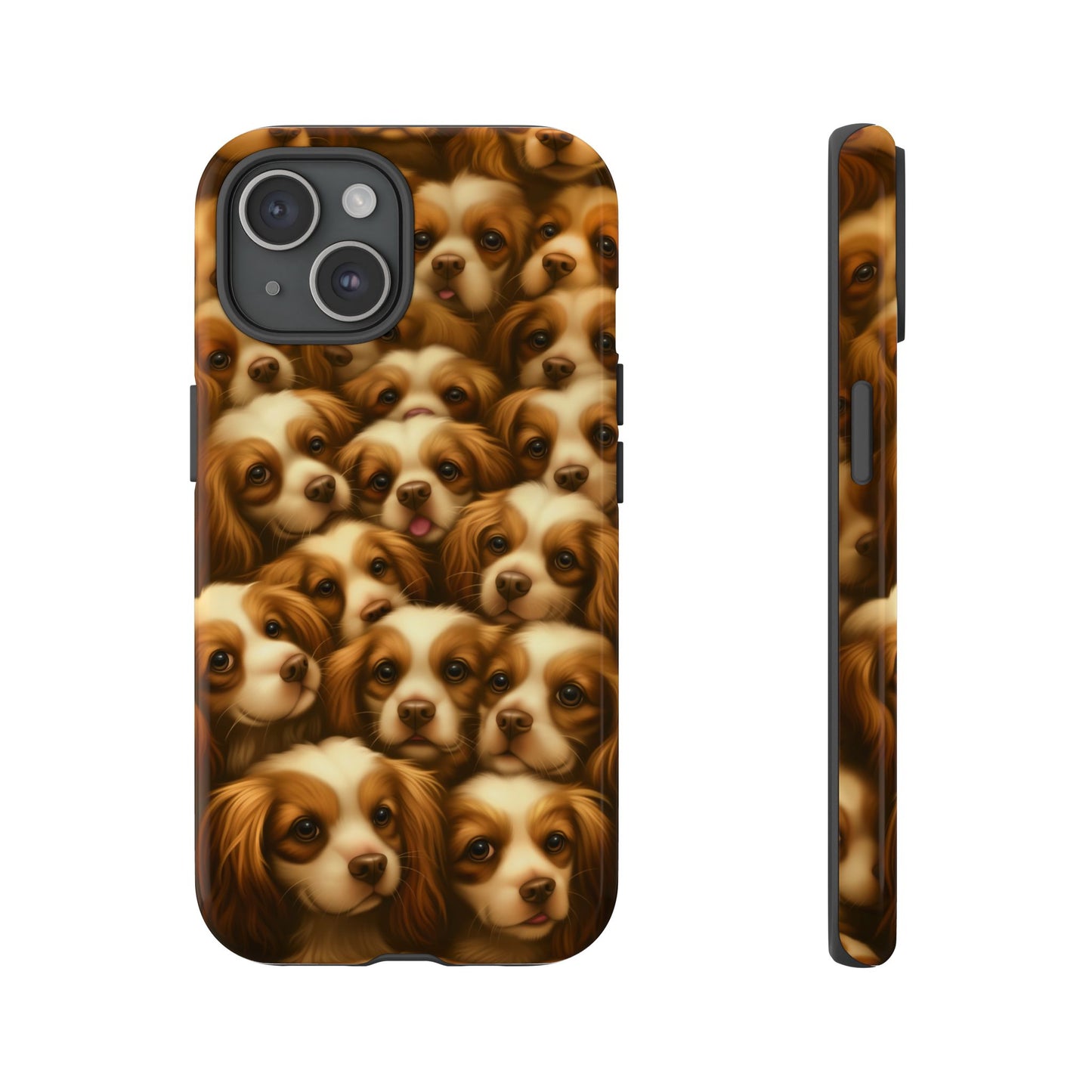 Cavalier King Charles Spaniel Phone Case – Elegant Dog Illustration