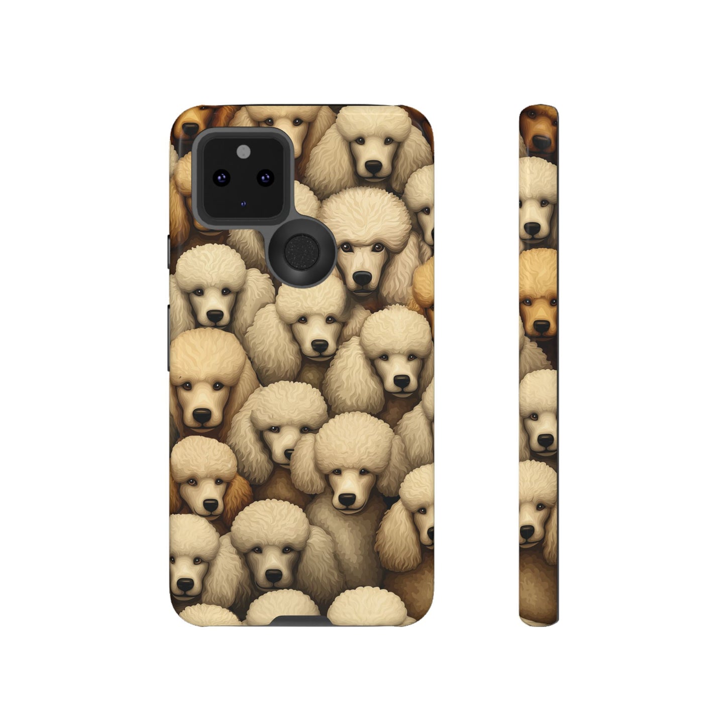 Poodle iPhone Case Cream & Apricot Poodles Dog Phone Case