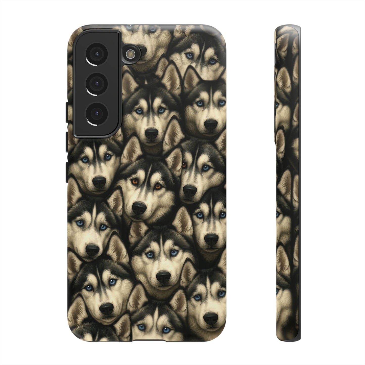 Siberian Husky Phone Case – Striking Blue-Eyed Dog Design