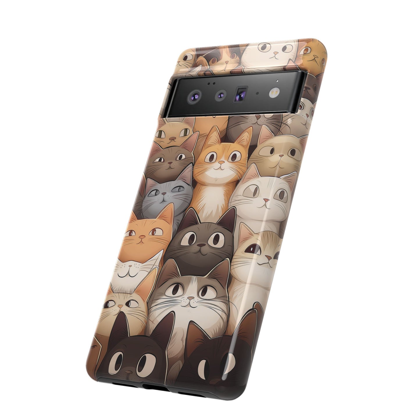 Feline Harmony - A Tapestry of Cats -  Phone Case
