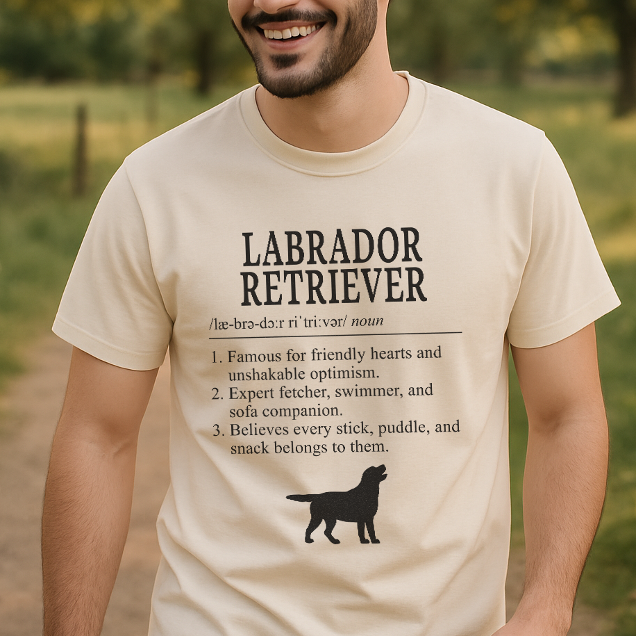 Labrador Retriever Definition T-Shirt Dictionary Dogs Collection